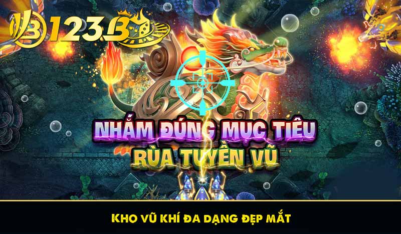 Kho vũ khí đa dạng đẹp mắt